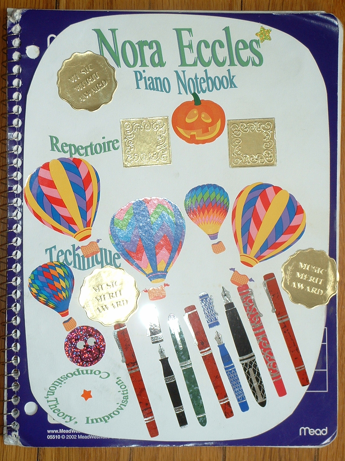 Sticker Decorated Notebook